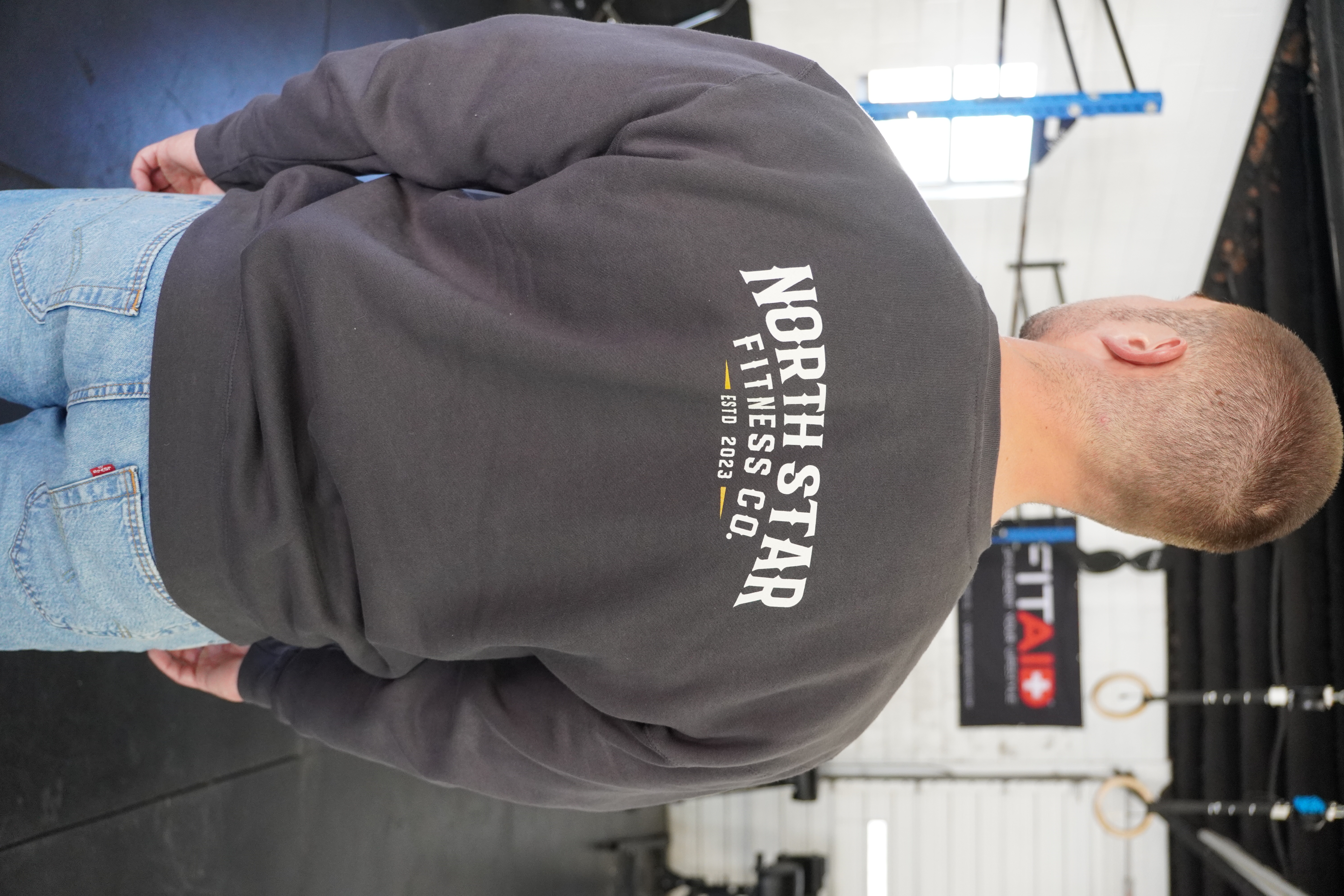 Longhorn Sweatshirt — Asphalt Back
