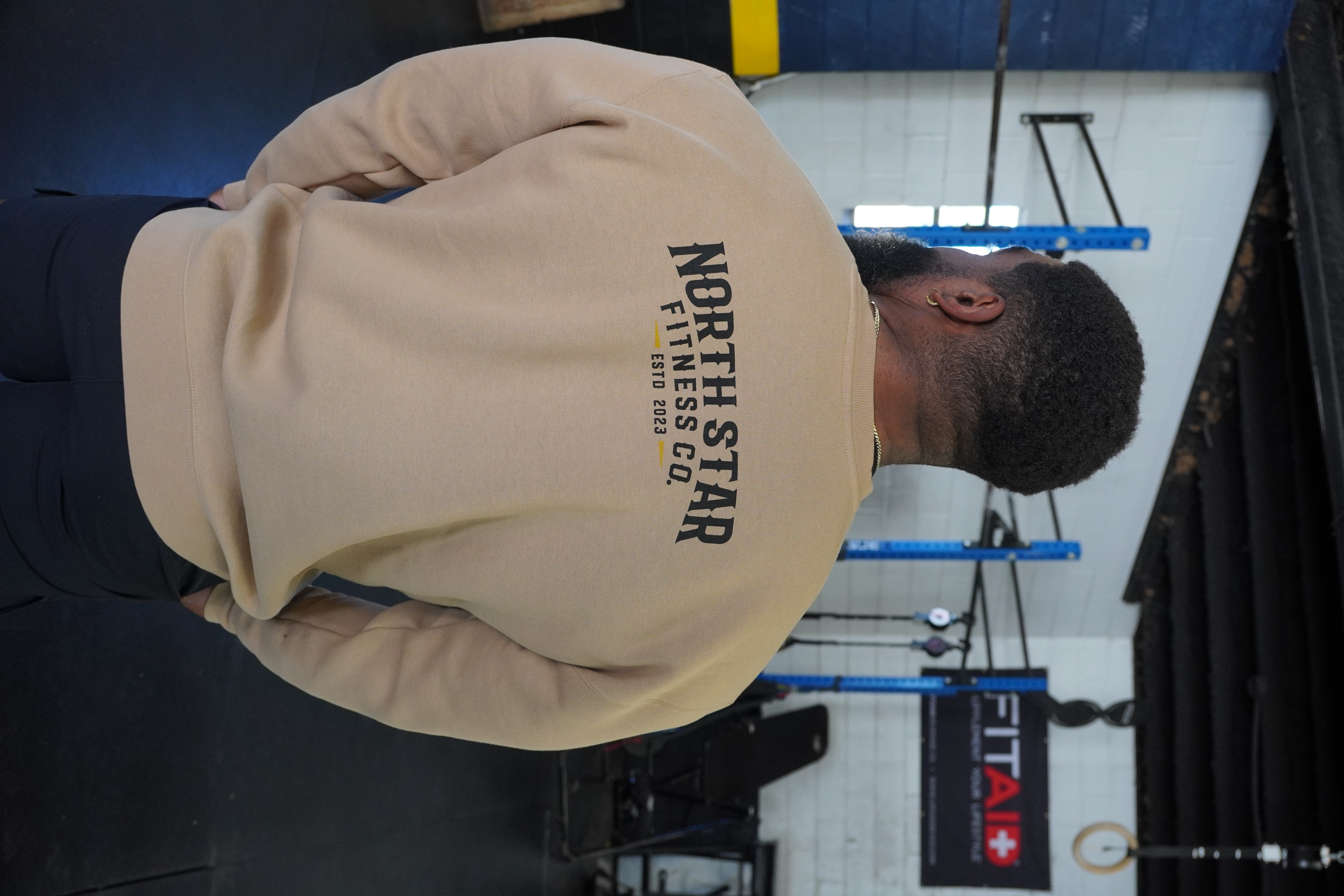 Longhorn Sweatshirt — Sandstone Back